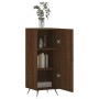 Braunes Sideboard aus Holzwerkstoff Eiche 34,5x34x90 cm von vidaXL, Sideboards - Ref: Foro24-828515, Preis: 59,29 €, Rabatt: %