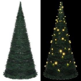 Pop-up artificial Christmas tree with green LED strip 210 cm by vidaXL, Christmas trees - Ref: Foro24-321525, Price: 103,91 €...