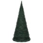 Árbol de Navidad artificial emergente con tira LED verde 210 cm