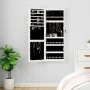 Wall-mounted mirror with jewelry cabinet and LED lights in white by vidaXL, Mirrors - Ref: Foro24-353244, Price: 96,36 €, Dis...