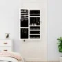 Wall-mounted mirror with jewelry cabinet and LED lights in white by vidaXL, Mirrors - Ref: Foro24-353244, Price: 96,36 €, Dis...