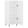 White engineered wood sideboard 34.5x34x90 cm by vidaXL, Sideboards - Ref: Foro24-828516, Price: 58,37 €, Discount: %