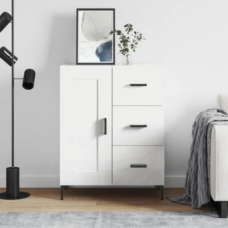 White engineered wood sideboard 69.5x34x90 cm by vidaXL, Sideboards - Ref: Foro24-830260, Price: 98,99 €, Discount: %