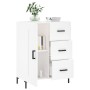 Aparador de madera de ingeniería blanco 69,5x34x90 cm de vidaXL, Aparadores - Ref: Foro24-830260, Precio: 100,13 €