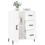 White engineered wood sideboard 69.5x34x90 cm by vidaXL, Sideboards - Ref: Foro24-830260, Price: 98,99 €, Discount: %