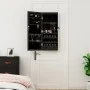 Espejo con joyero y luces LED para pared negro de vidaXL, Espejos - Ref: Foro24-353233, Precio: 90,93 €, Descuento: %