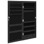 Espejo con joyero y luces LED para pared negro de vidaXL, Espejos - Ref: Foro24-353233, Precio: 90,93 €, Descuento: %
