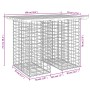 Gabion design garden bench impregnated pine wood 100x70x72cm by vidaXL, garden benches - Ref: Foro24-834364, Price: 92,66 €, ...
