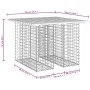 Gabion design garden bench Douglas fir wood 100x102x72 cm by vidaXL, garden benches - Ref: Foro24-834369, Price: 103,59 €, Di...