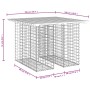 Gabionen-Design-Gartenbank aus Douglasie, 100 x 102 x 72 cm von vidaXL, Gartenbänke - Ref: Foro24-834369, Preis: 104,56 €, Ra...