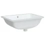 Lavabo de baño rectangular cerámica blanco 55,5x37,5x19 cm de vidaXL, Lavabos - Ref: Foro24-153727, Precio: 46,19 €, Descuent...