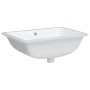 Rectangular white ceramic bathroom sink 55.5x37.5x19 cm by vidaXL, Sinks - Ref: Foro24-153727, Price: 46,55 €, Discount: %