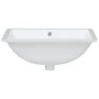 Lavabo de baño rectangular cerámica blanco 55,5x37,5x19 cm de vidaXL, Lavabos - Ref: Foro24-153727, Precio: 46,19 €, Descuent...