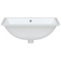 Rectangular white ceramic bathroom sink 55.5x37.5x19 cm by vidaXL, Sinks - Ref: Foro24-153727, Price: 46,55 €, Discount: %