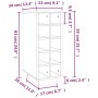 Botellero madera maciza de pino 23x34x61 cm de vidaXL, Botelleros - Ref: Foro24-820971, Precio: 66,13 €, Descuento: %