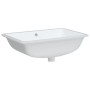 Rechteckiges Waschbecken aus weißer Keramik, 60 x 40 x 21 cm von vidaXL, Sinkt - Ref: Foro24-153728, Preis: 88,66 €, Rabatt: %