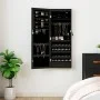 Espejo con joyero y luces LED para pared negro by vidaXL, Mirrors - Ref: Foro24-353236, Price: 105,89 €, Discount: %