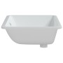 White ceramic rectangular bathroom sink 60x40x21 cm by vidaXL, Sinks - Ref: Foro24-153728, Price: 88,66 €, Discount: %