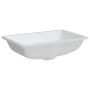 Rechteckiges Waschbecken aus weißer Keramik, 60 x 40 x 21 cm von vidaXL, Sinkt - Ref: Foro24-153728, Preis: 88,66 €, Rabatt: %