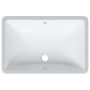 White ceramic rectangular bathroom sink 60x40x21 cm by vidaXL, Sinks - Ref: Foro24-153728, Price: 88,66 €, Discount: %