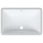 White ceramic rectangular bathroom sink 60x40x21 cm by vidaXL, Sinks - Ref: Foro24-153728, Price: 80,68 €, Discount: %