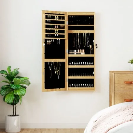 Mirror with jewelry box and LED lights for wall by vidaXL, Mirrors - Ref: Foro24-353246, Price: 100,95 €, Discount: %