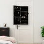 Mirror with jewelry box and LED lights for black wall by vidaXL, Mirrors - Ref: Foro24-353242, Price: 80,73 €, Discount: %
