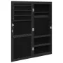 Mirror with jewelry box and LED lights for black wall by vidaXL, Mirrors - Ref: Foro24-353242, Price: 80,73 €, Discount: %