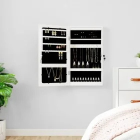 Wall-mounted mirror with jewelry cabinet and LED lights in white by vidaXL, Mirrors - Ref: Foro24-353238, Price: 67,46 €, Dis...