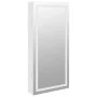 Mirror with jewelry box and LED lights for white wall by vidaXL, Mirrors - Ref: Foro24-353247, Price: 65,84 €, Discount: %
