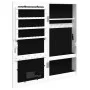Mirror with jewelry box and LED lights for white wall by vidaXL, Mirrors - Ref: Foro24-353247, Price: 65,84 €, Discount: %