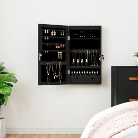 Spiegel mit Schmuckschatulle und LED-Leuchten für schwarze Wand von vidaXL, Spiegel - Ref: Foro24-353230, Preis: 70,62 €, Rab...