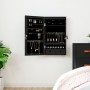 Mirror with jewelry box and LED lights for black wall by vidaXL, Mirrors - Ref: Foro24-353230, Price: 70,62 €, Discount: %