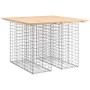 Garden bench design with gabion baskets, solid pine wood, 100x102x72cm. by vidaXL, garden benches - Ref: Foro24-834368, Price...