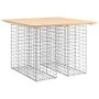 Garden bench design with gabion baskets, solid pine wood, 100x102x72cm. by vidaXL, garden benches - Ref: Foro24-834368, Price...