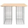 Banco de jardín diseño gaviones madera maciza pino 100x102x72cm de vidaXL, Bancos de jardín - Ref: Foro24-834368, Precio: 100...