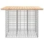 Banco de jardín diseño gaviones madera maciza pino 100x102x72cm de vidaXL, Bancos de jardín - Ref: Foro24-834368, Precio: 100...