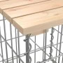 Garden bench design with gabion baskets, solid pine wood, 100x102x72cm. by vidaXL, garden benches - Ref: Foro24-834368, Price...