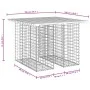 Garden bench design with gabion baskets, solid pine wood, 100x102x72cm. by vidaXL, garden benches - Ref: Foro24-834368, Price...