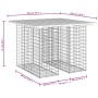 Gartenbank Design Gabion massives Kiefernholz 100x102x72cm von vidaXL, Gartenbänke - Ref: Foro24-834368, Preis: 101,82 €, Rab...