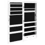 Mirror with jewelry box and LED lights for white wall by vidaXL, Mirrors - Ref: Foro24-353232, Price: 94,26 €, Discount: %