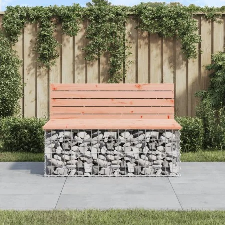 Douglasie Tannenholz Gabione Design Gartenbank 103x70x65 cm von vidaXL, Gartenbänke - Ref: Foro24-834375, Preis: 138,33 €, Ra...