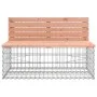 Garden bench design with gabions made of Douglas fir wood, 103x70x65 cm. by vidaXL, garden benches - Ref: Foro24-834375, Pric...
