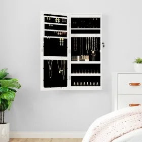 Espejo con joyero y luces LED para pared blanco by vidaXL, Mirrors - Ref: Foro24-353241, Price: 80,26 €, Discount: %