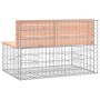 Garden bench design with gabions made of Douglas fir wood, 103x70x65 cm. by vidaXL, garden benches - Ref: Foro24-834375, Pric...
