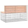 Garden bench design with gabions made of Douglas fir wood, 103x70x65 cm. by vidaXL, garden benches - Ref: Foro24-834375, Pric...
