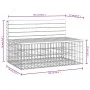 Garden bench design with gabions made of Douglas fir wood, 103x70x65 cm. by vidaXL, garden benches - Ref: Foro24-834375, Pric...