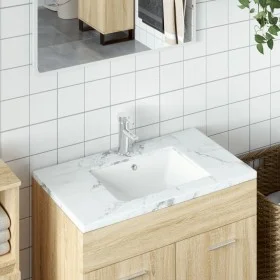 Rechteckiges Keramik-Waschbecken weiß 47,5x35x19,5 cm von vidaXL, Sinkt - Ref: Foro24-153725, Preis: 44,10 €, Rabatt: %