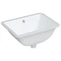 Rectangular white ceramic bathroom sink 47.5x35x19.5 cm by vidaXL, Sinks - Ref: Foro24-153725, Price: 44,10 €, Discount: %