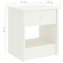 Nachttisch aus massivem weißem Mangoholz, 35 x 30 x 40 cm von vidaXL, Nachttische - Ref: Foro24-322222, Preis: 38,42 €, Rabat...